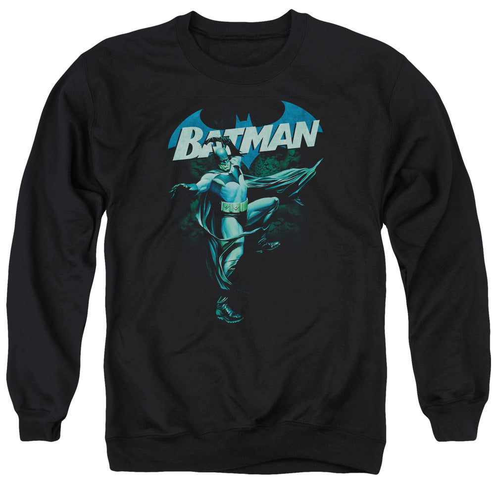 Batman/blue Bat - Adult Crewneck Sweatshirt - Black