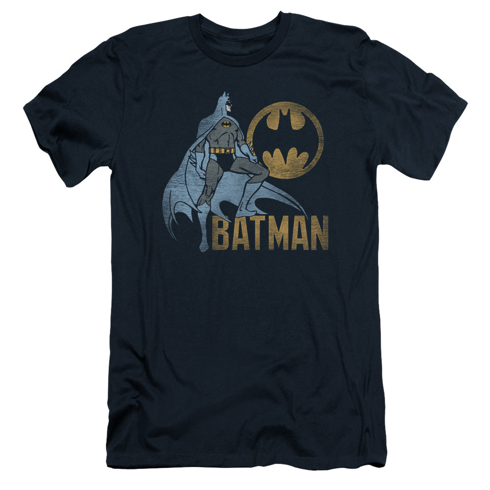 Batman/knight Watch - S/s Adult 30/1 - Navy