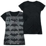 Junior Cap Sleeve 100% Poly Black Back