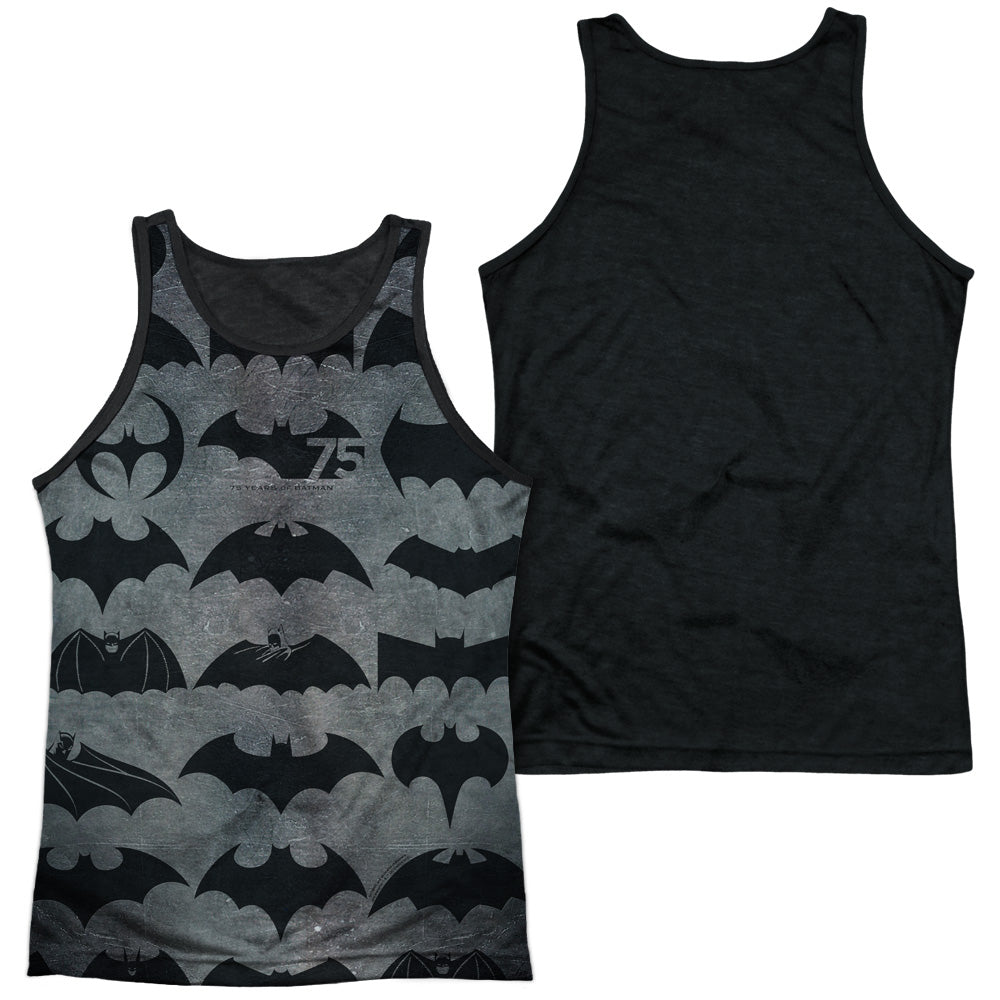 Adult 100% Poly Tank Top Black Back