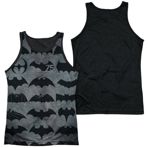 Adult 100% Poly Tank Top Black Back