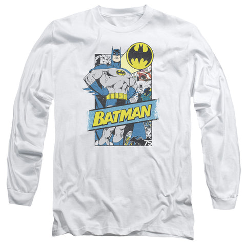 Batman/out Of The Pages-l/s Adult 18/1-white