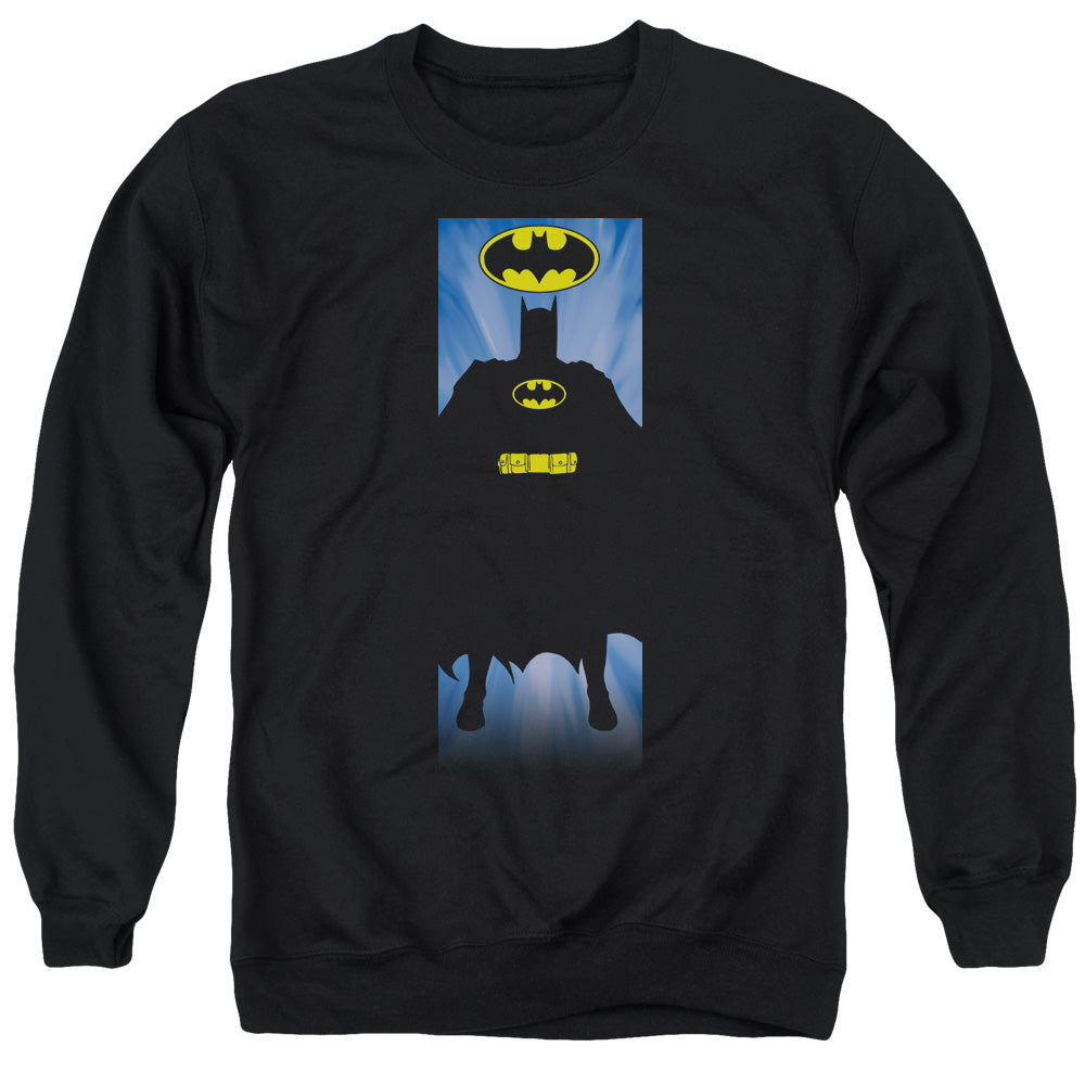 Batman/batman Block - Adult Crewneck Sweatshirt - Black