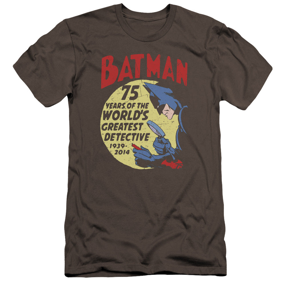 Batman/detective 75-premuim Canvas Adult Slim Fit 30/1-charcoal