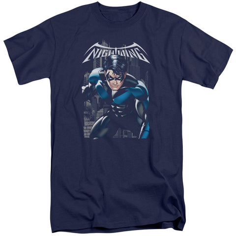 Batman/a Legacy-s/s Adult Tall-navy