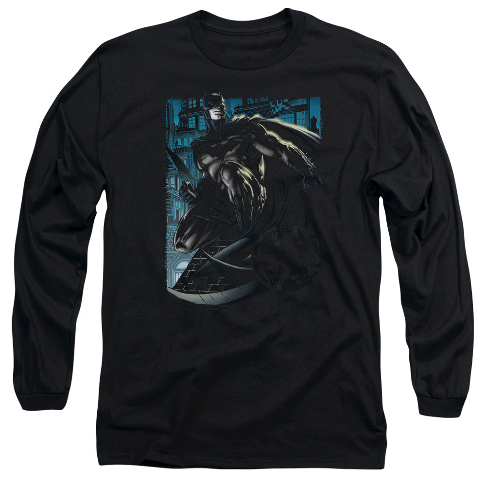 Batman/knight Falls In Gotham-l/s Adult 18/1-black
