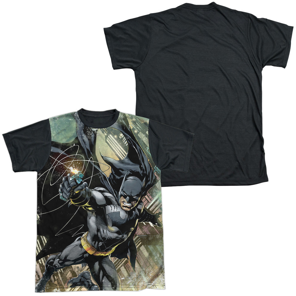 Batman/catch-s/s Adult White Front Black Back  -white