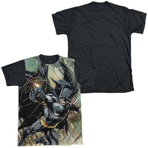 Batman/catch-s/s Adult White Front Black Back  -white