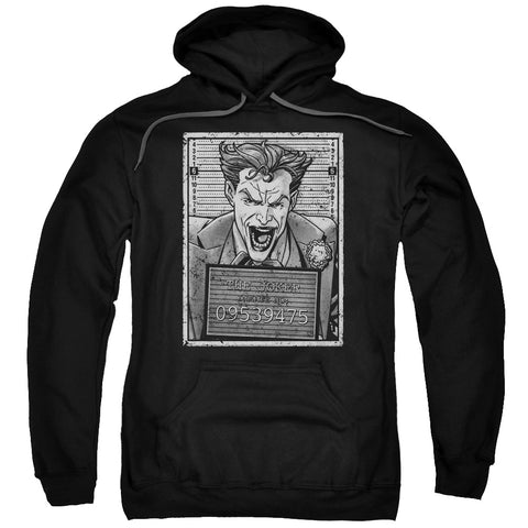 Batman/joker Inmate-adult Pull-over Hoodie-black