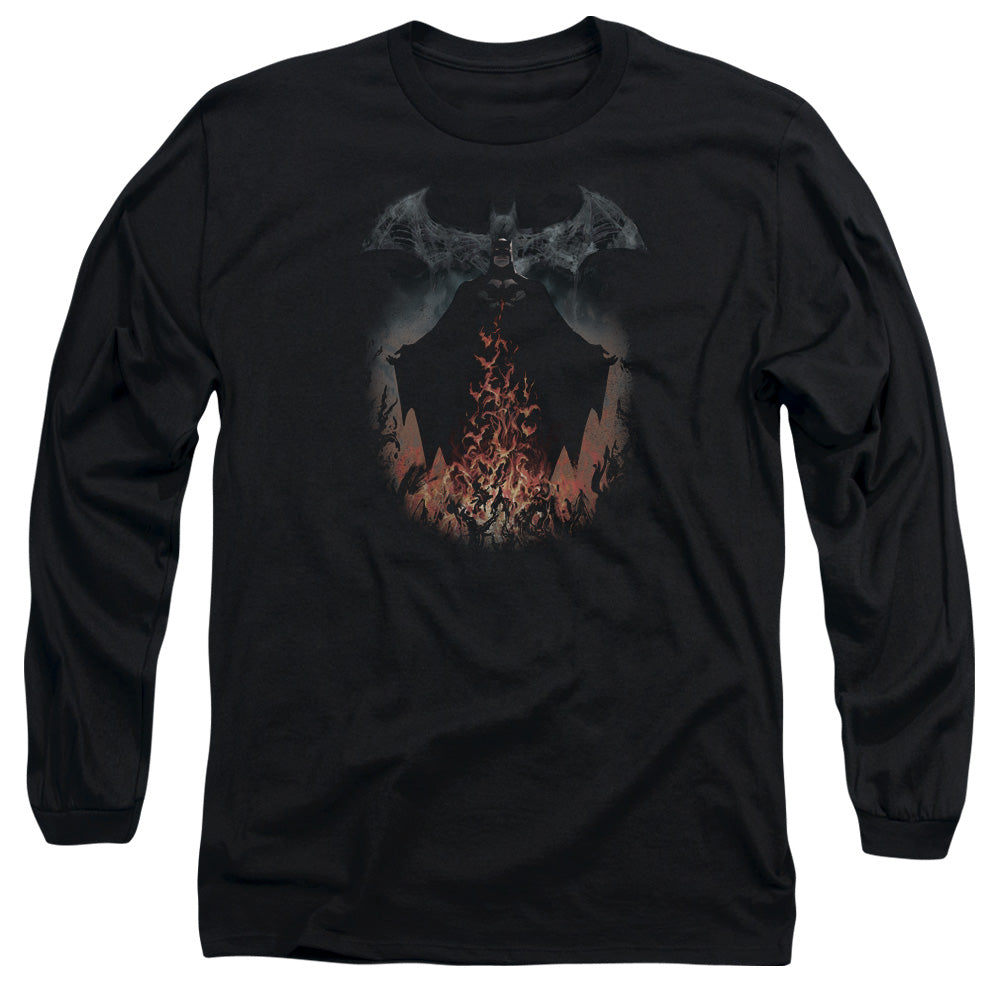Batman/smoke & Fire-l/s Adult 18/1-black