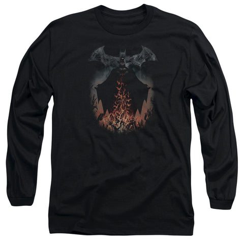 Batman/smoke & Fire-l/s Adult 18/1-black