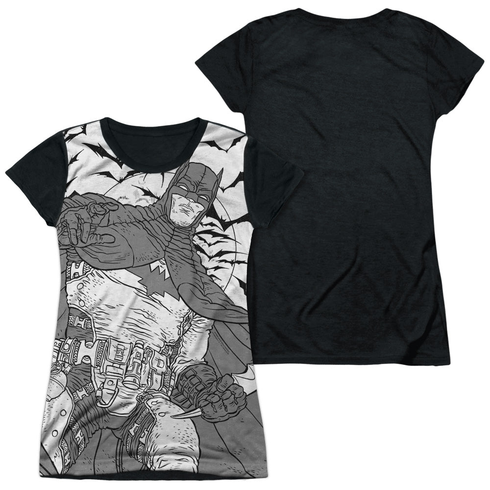 Junior Cap Sleeve 100% Poly Black Back