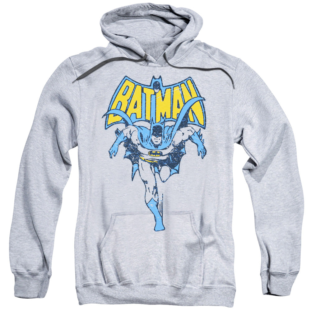 Batman/vintage Run-adult Pull-over Hoodie-athletic Heather