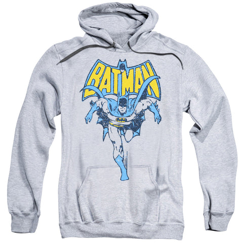 Batman/vintage Run-adult Pull-over Hoodie-athletic Heather
