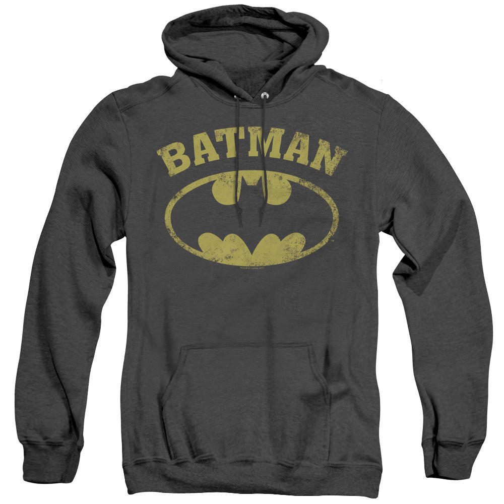 Batman/over Symbol-adult Heather Hoodie-black