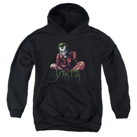 Batman/straight Jacket-youth Pull-over Hoodie-black