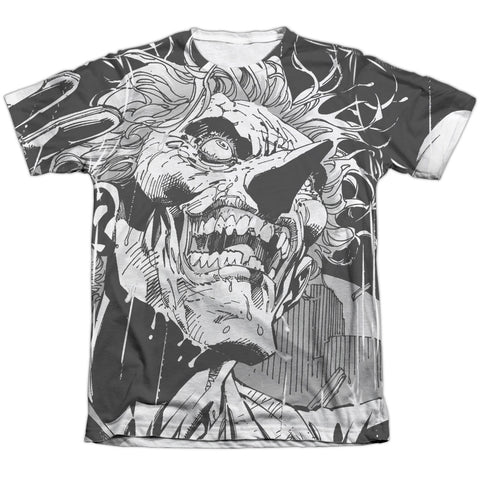 Batman/joker-adult Poly/cotton S/s Tee-white