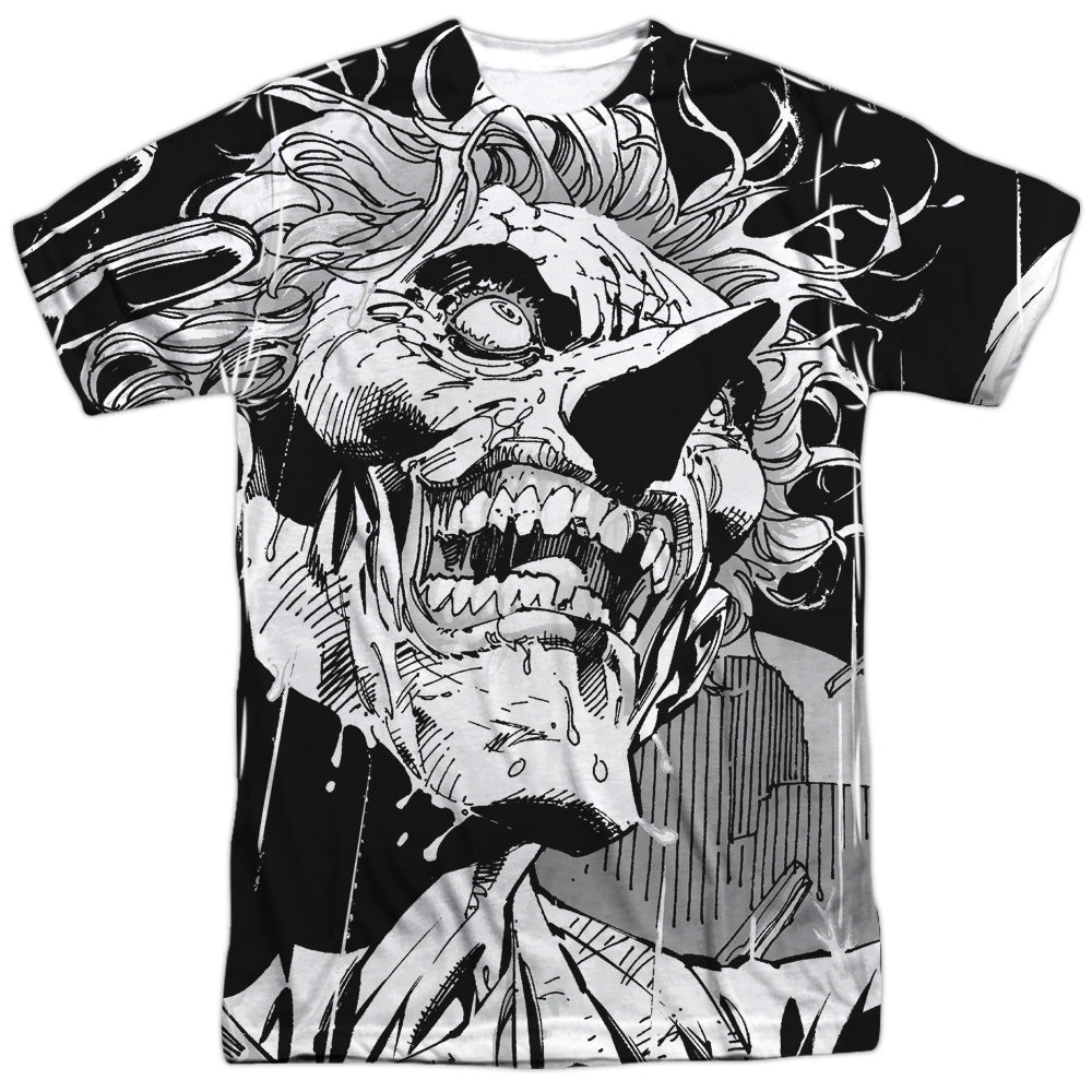 Batman/joker-s/s Adult Poly Crew-white