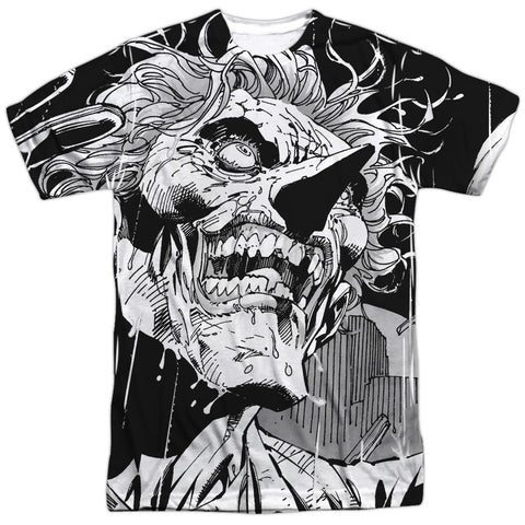 Batman/joker-s/s Adult Poly Crew-white