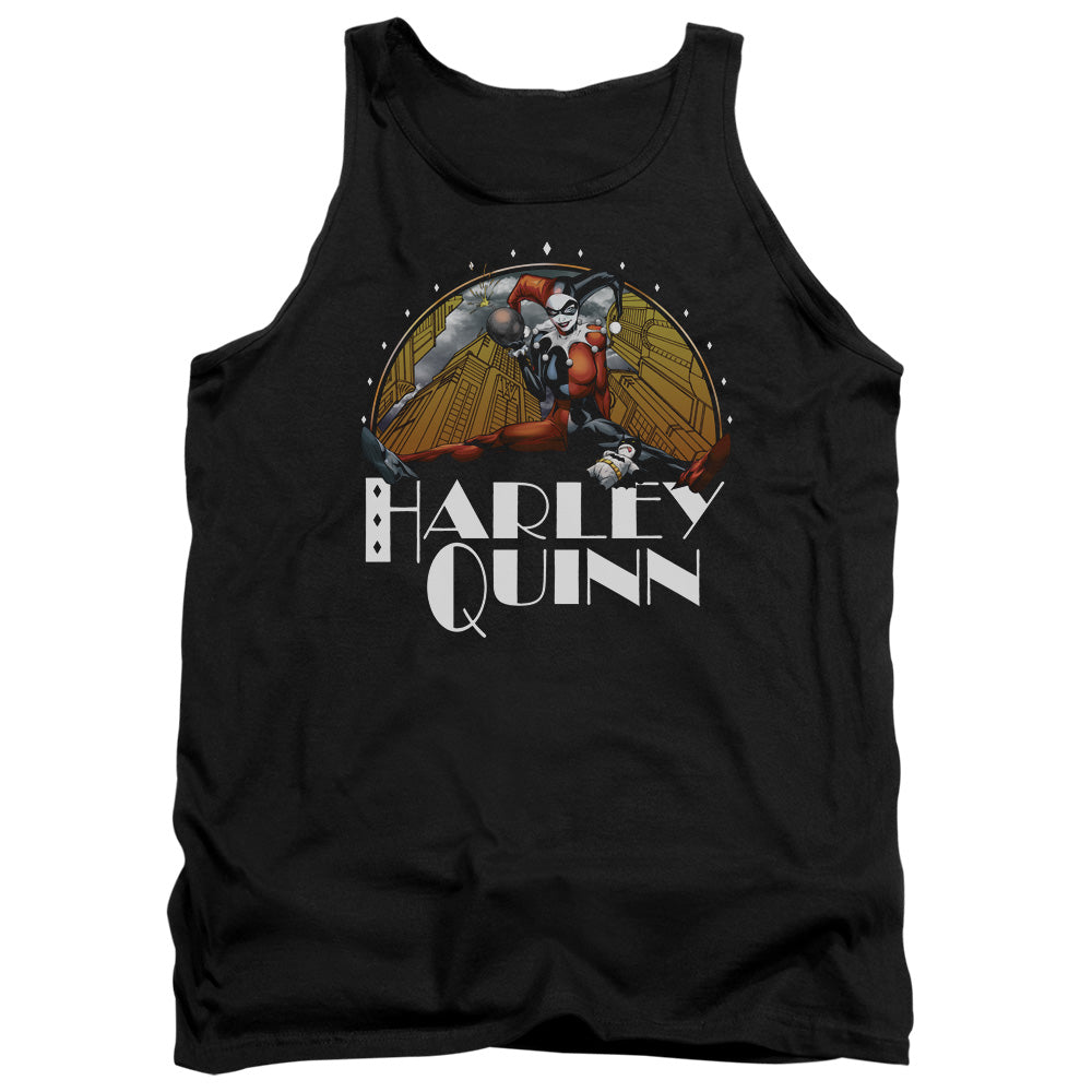Batman/play Date-adult Tank-black