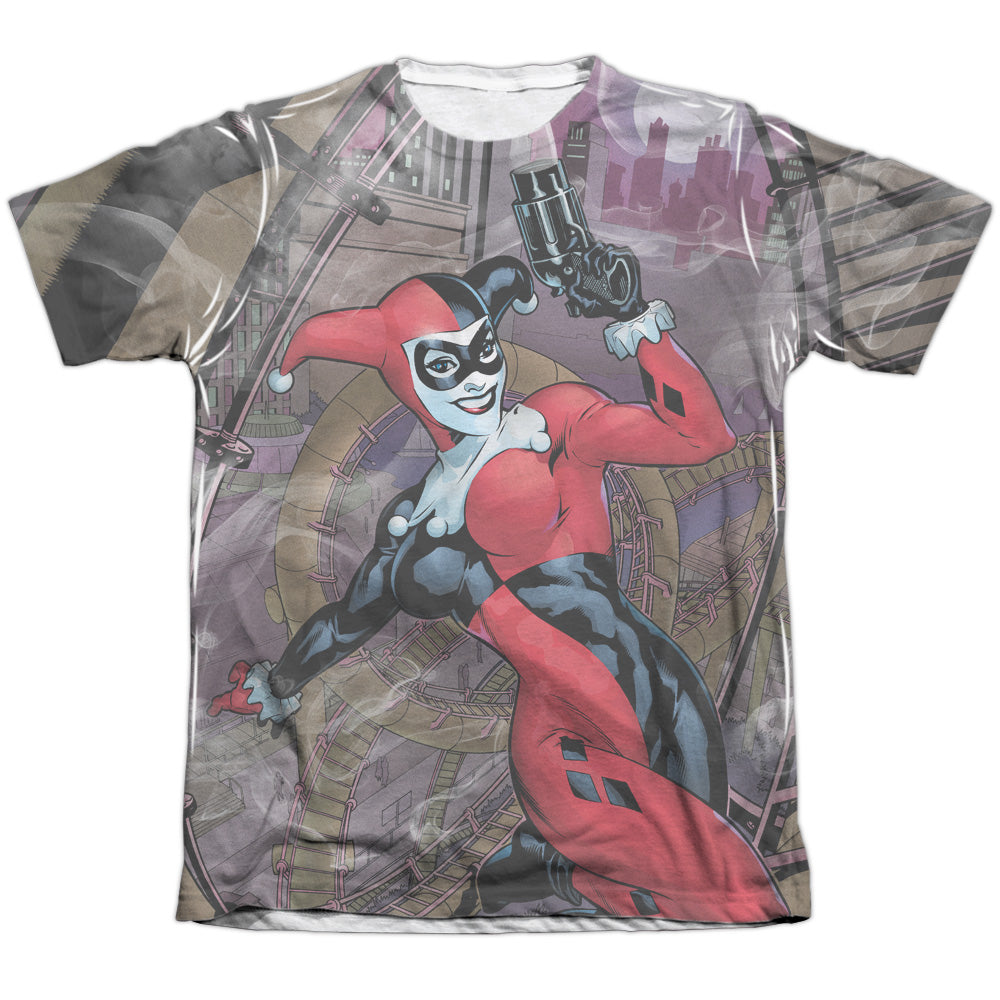 Batman/roller Coaster Of Love-adult Poly/cotton S/s Tee-white