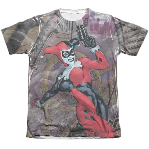Batman/roller Coaster Of Love-adult Poly/cotton S/s Tee-white
