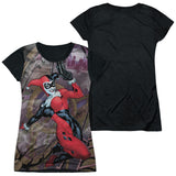 Junior Cap Sleeve 100% Poly Black Back