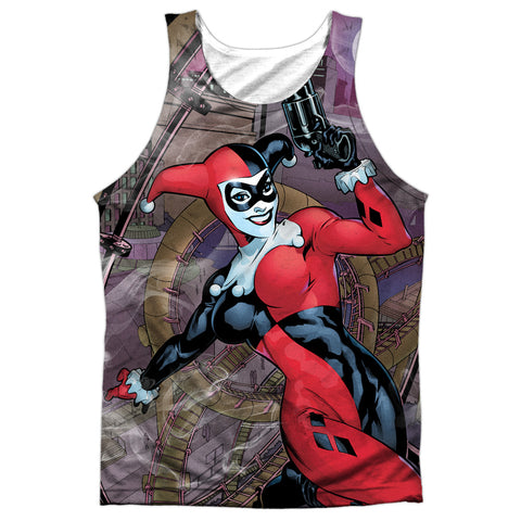 Batman/roller Coaster Of Love-adult 100% Poly Tank Top-white