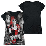 Junior Cap Sleeve 100% Poly Black Back