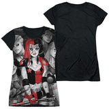 Junior Cap Sleeve 100% Poly Black Back