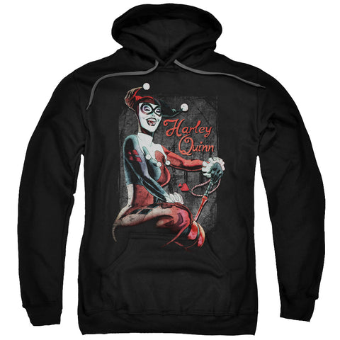 Batman/laugh It Up-adult Pull-over Hoodie-black