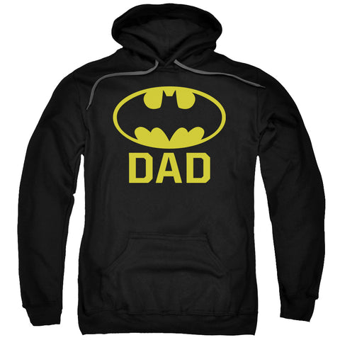 Batman/bat Dad-adult Pull-over Hoodie-black