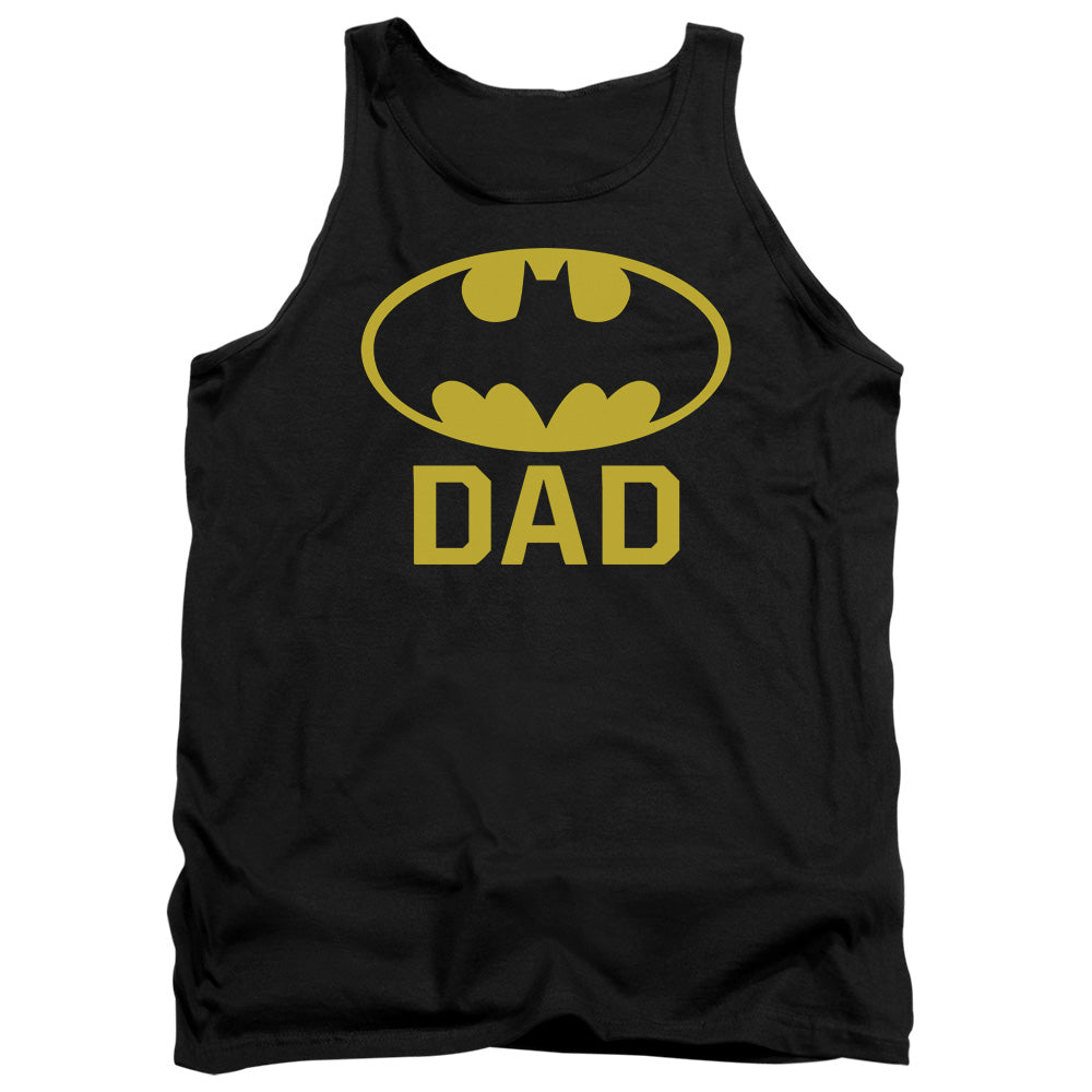Batman/bat Dad-adult Tank-black
