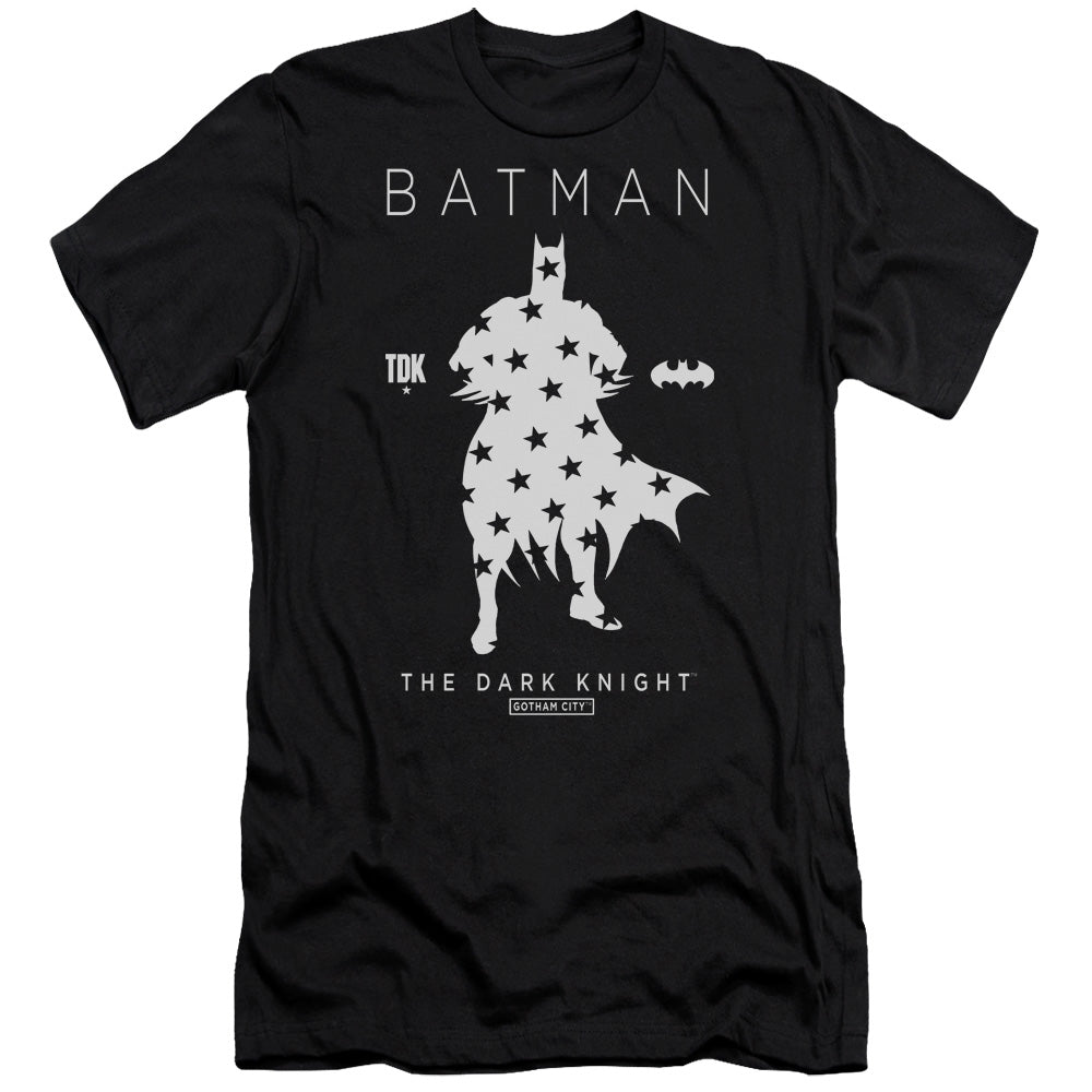 Batman/star Silhouette-premuim Canvas Adult Slim Fit 30/1-black