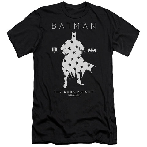 Batman/star Silhouette-premuim Canvas Adult Slim Fit 30/1-black