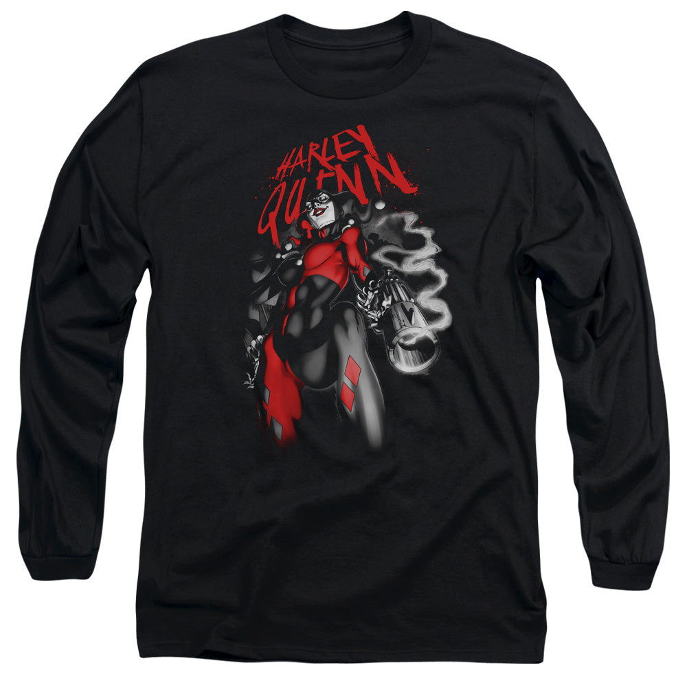 Batman/down The Barrel-l/s Adult 18/1-black