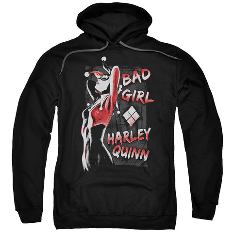 Batman/bad Girl-adult Pull-over Hoodie-black