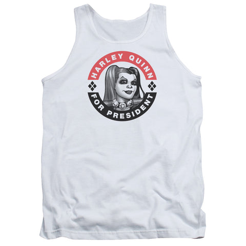 Batman/harley President Circle-adult Tank-white