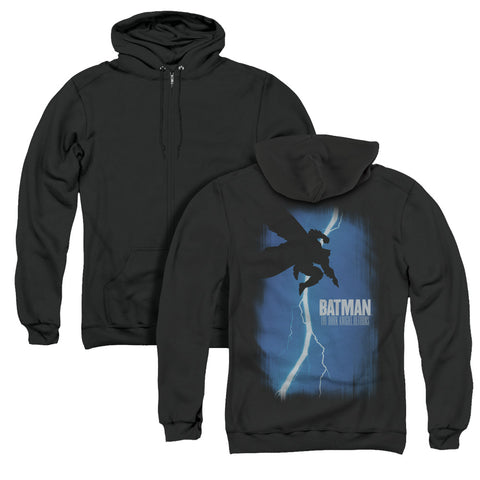 Batman/dkr Cover (back Print) - Adult Zipper Hoodie-black