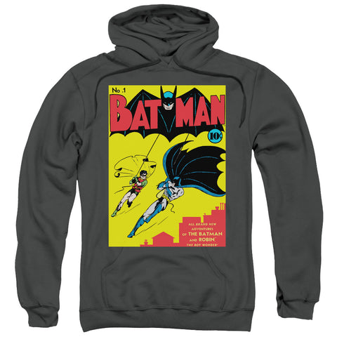Batman/batman First-adult Pull-over Hoodie-charcoal
