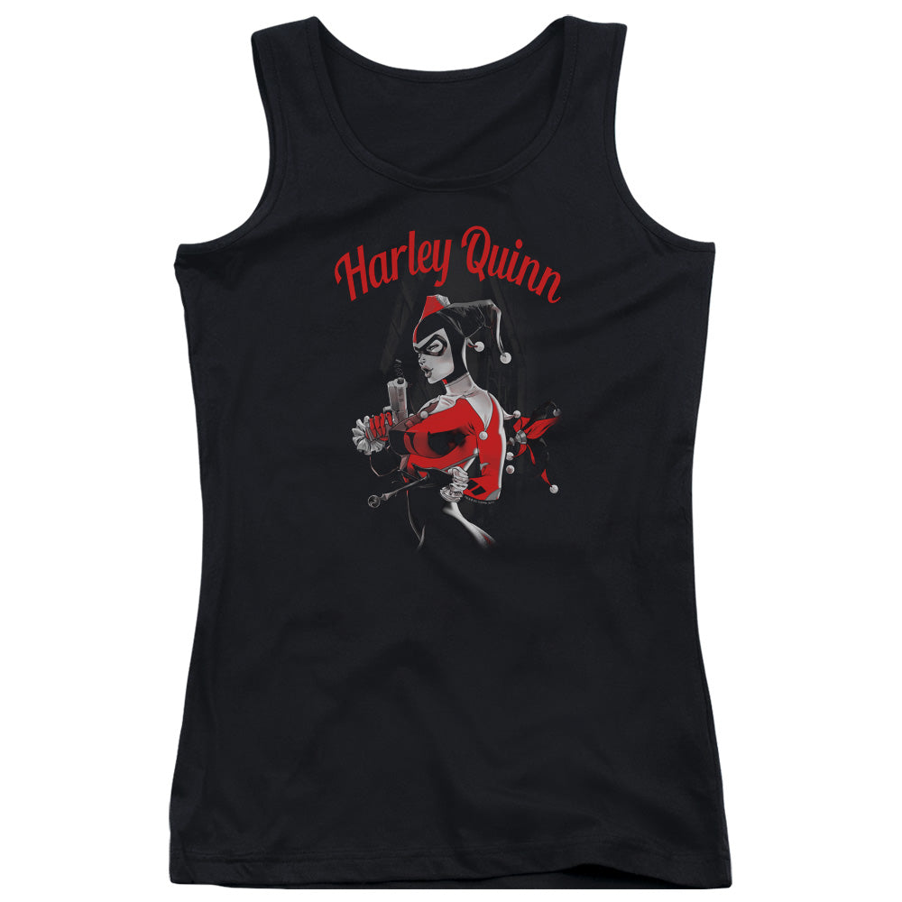Batman/spring Gun-juniors Tank Top  -black