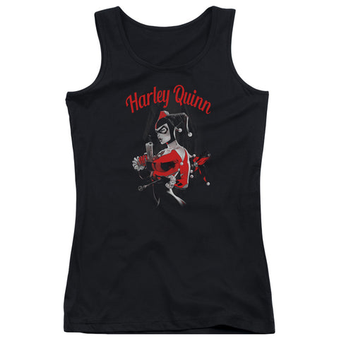 Batman/spring Gun-juniors Tank Top  -black