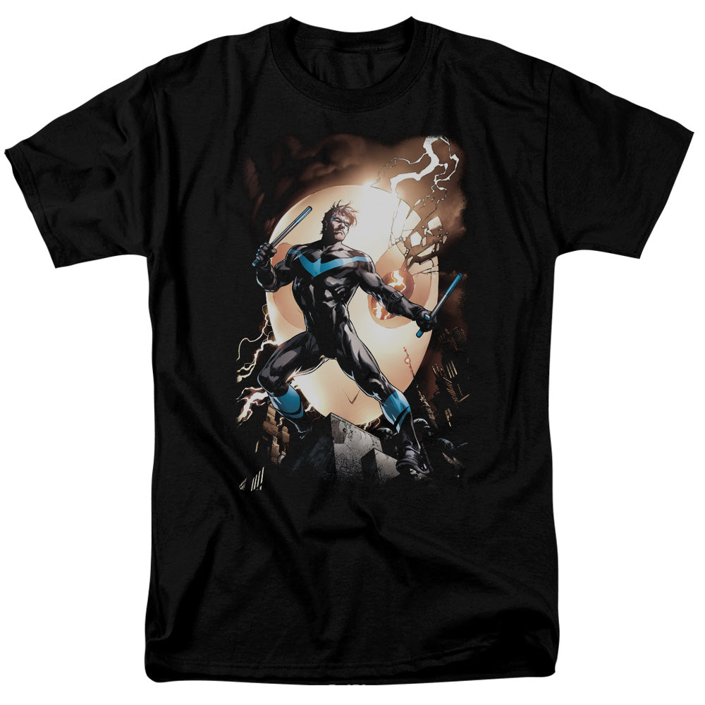 Batman/nightwing Against Owls-s/s Adult 18/1-black
