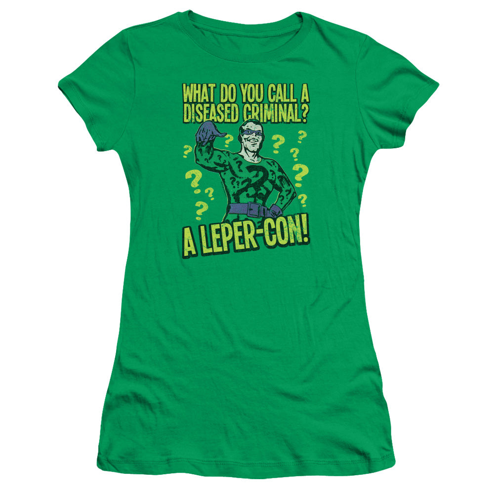 Batman/diseased Criminal-s/s Junior Sheer-kelly Green