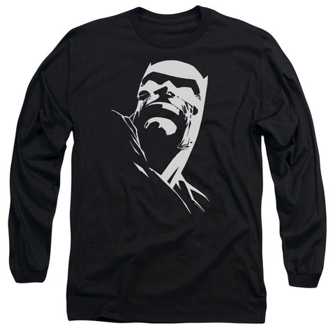 Batman/dkr Head-l/s Adult 18/1-black
