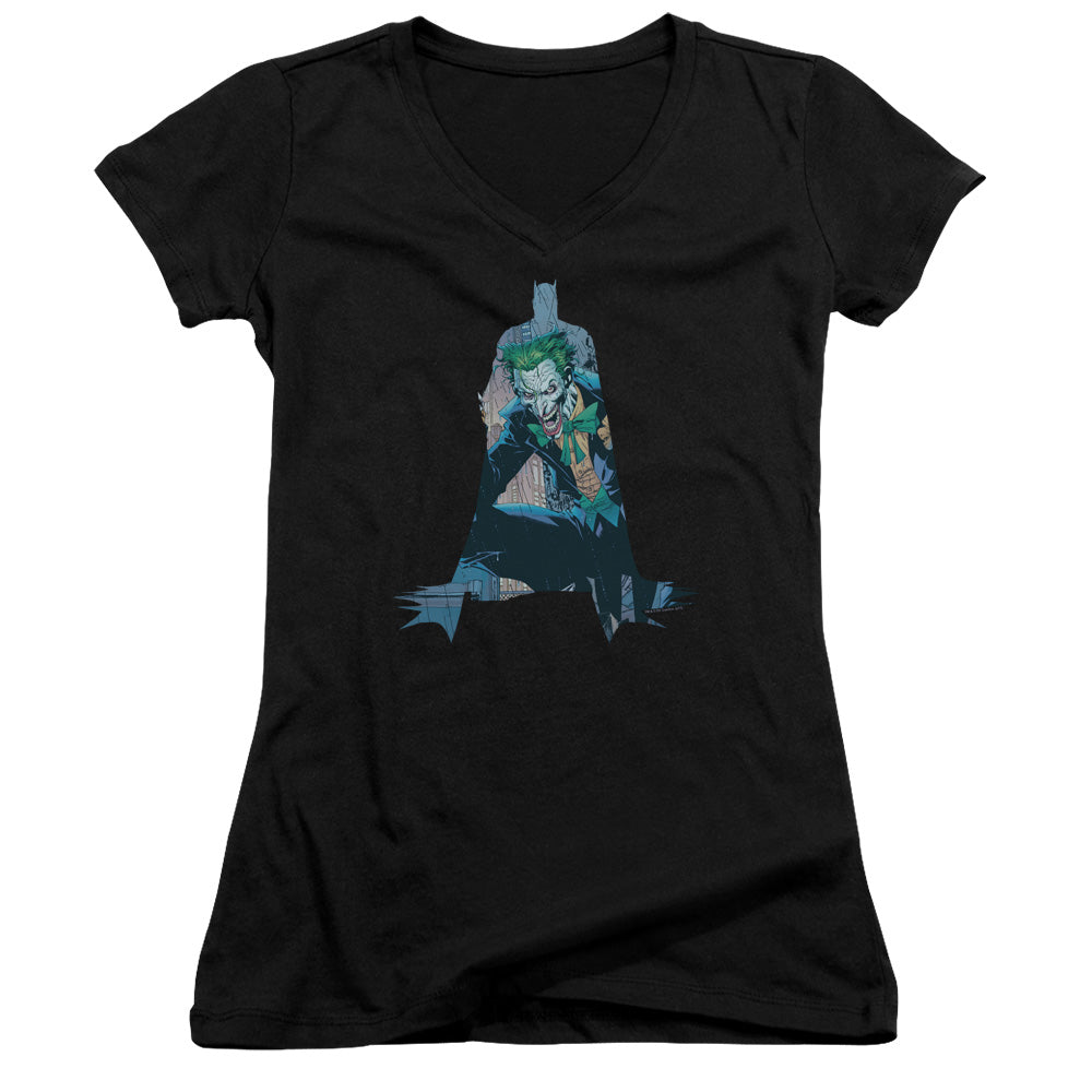 Batman/scene Inside-junior V-neck-black