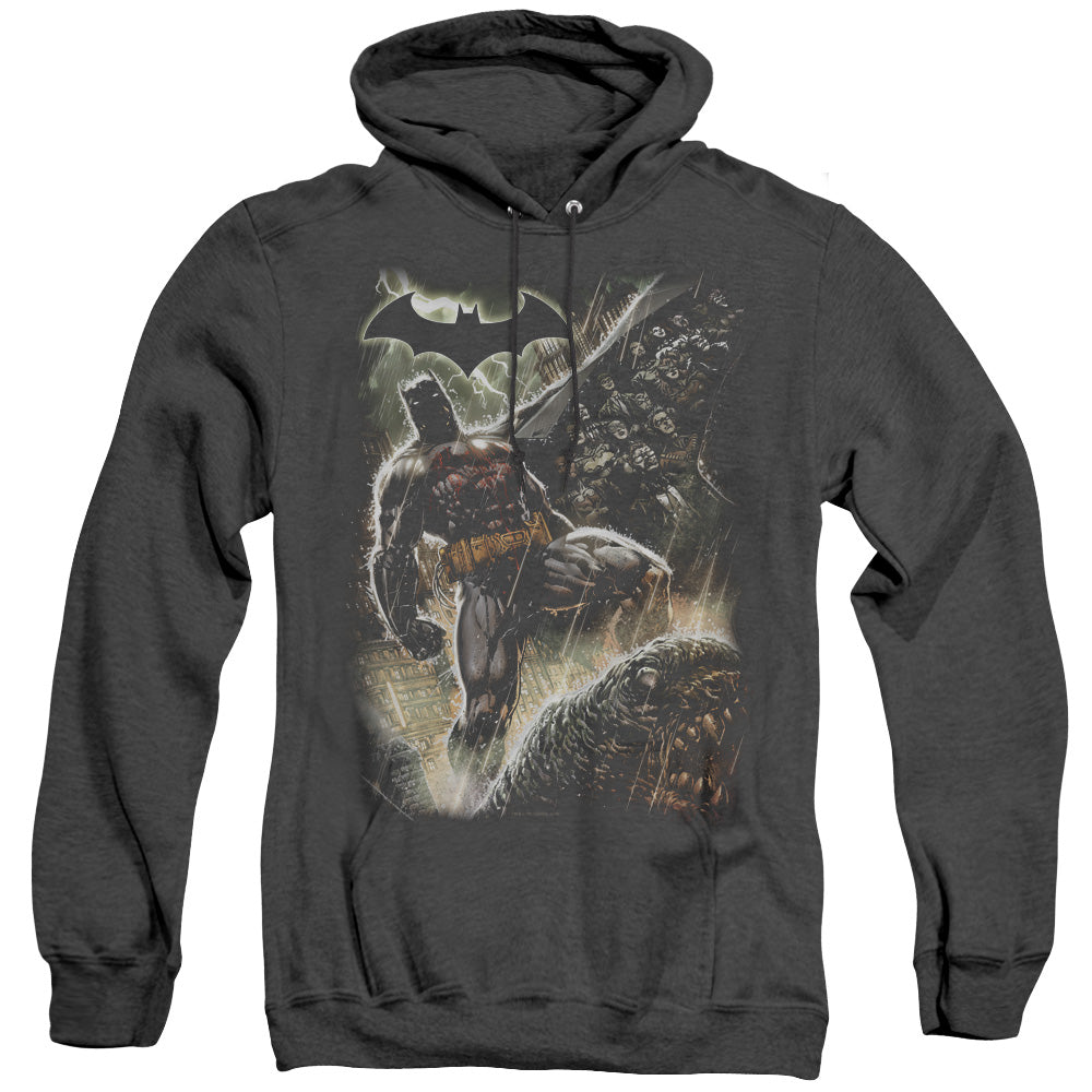Batman/family-adult Heather Hoodie-black
