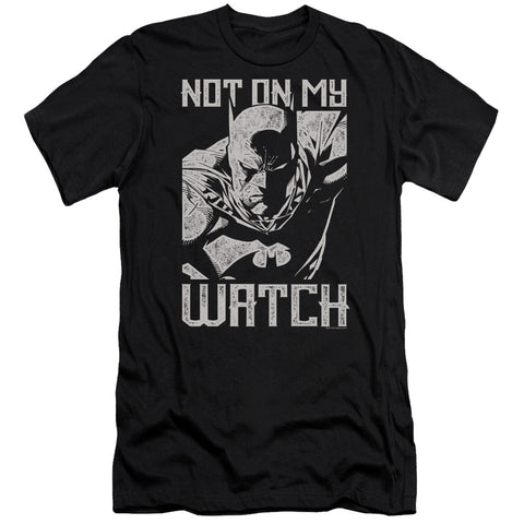 Batman/watch-hbo S/s Adult 30/1-black