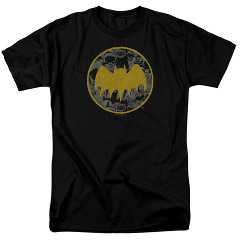Batman/vintage Symbol Collage-s/s Adult 18/1-black