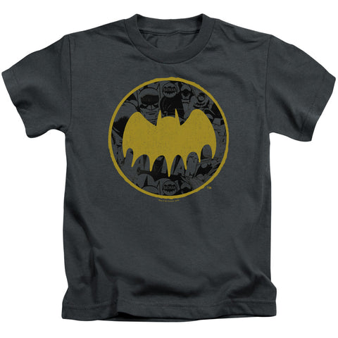 Batman/vintage Symbol Collage-s/s Juvenile 18/1-charcoal